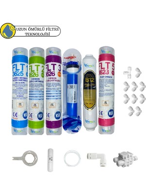 Pemax Water Solutions Pws Kapalı Kasa Su Arıtma İçin Sertifikalı 6lı Filmtec Mebran12 Inç Tatlandırıcı+B12 Alkali