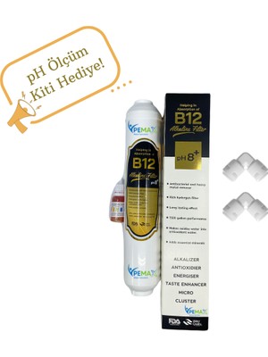 Pemax Water Solutions Pws B12 Alkali Filtre+Ph Ölçüm Kiti