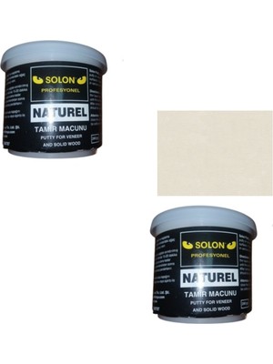 Solon 2 Adet Ahşap Masif ve kaplama Tamir Macunu Naturel 240 Gr.