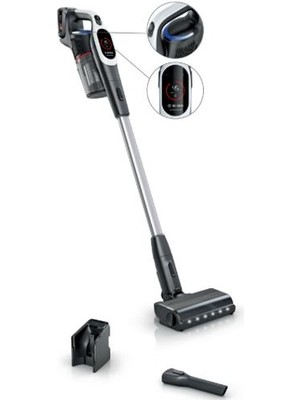 Bosch BCS931WBA Dikey Şarjlı Süpürge Beyaz Renkli HEPA Filtreli Güçlü Emiş Teknolojisi ile