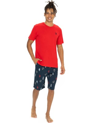 U.S. Polo Assn. Erkek Kırmızı Şort Takım