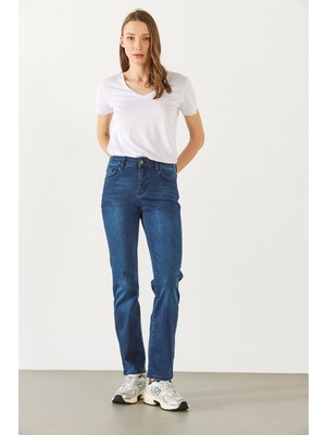 Gabriel Blue Black Straight Fit Jean Pantolon(Tencel)(Tm) - Blue Black