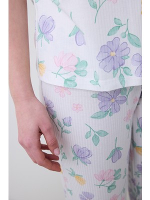 Penti Love More Gömlek Pantolon Çok Renkli Pijama Takımı