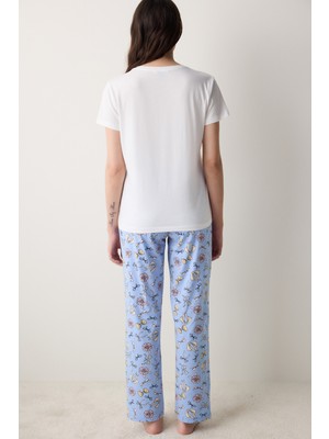 Penti Bow Of The Day Pantolon Çok Renkli Pamuklu Pijama Takımı