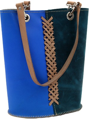Tap Deri Aqua Marin Leather Bag