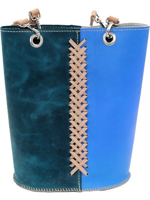 Tap Deri Aqua Marin Leather Bag