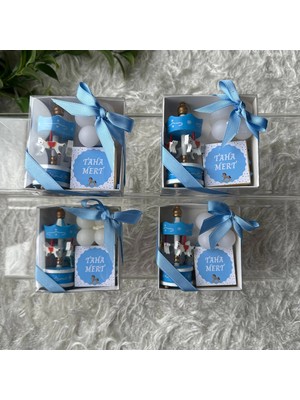 Atatuğ Hediyelik Atlıkarınca Kutulu Hediye Seti Mavi Doğum, Doğum Günü, Mevlüt Hediyelik 6 Adet