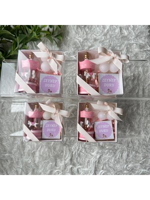 Atatuğ Hediyelik Atlıkarınca Kutulu Hediye Seti Pembe Doğum, Doğum Günü, Mevlüt Hediyelik 6 Adet