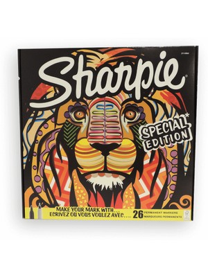 Sharpie Fine Permanent Markör 26'lı Karışık Kutu Aslan 2110123 Özel Renkli Tasarım