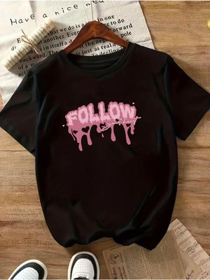 Fallow Baskılı Basic T-Shirt