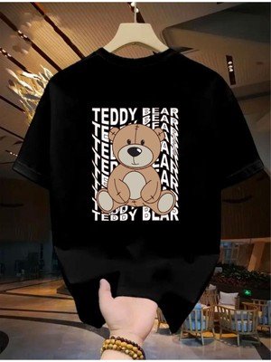 Teddy Bear Baskılı Basic T-Shirt
