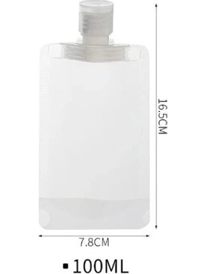 Ozcmax Oz cm ax 3 Adet 100ML Krem Şampuan Kabı Tekrar Kullanılabilir Set