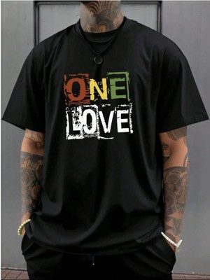 Medinenur One Love Yazı Baskılı Sweatshırt