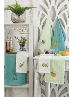 Formeya 6'lı Mutfak Kurulama Bezi Waffle Desen 40x60 cm (6 adet)