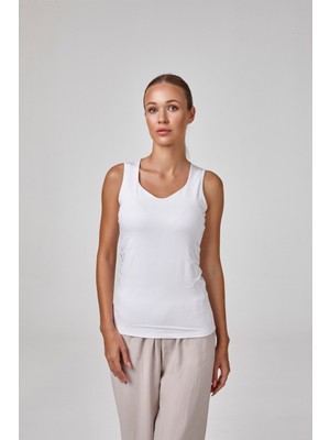 Relactive Kadın Askılı Beşgen Yaka Body T-Shirt Fit Kalıp
