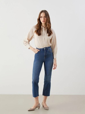 Lcw Jeans Indigo Straight Fit Kadın Jean Pantolon T T