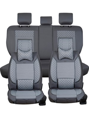 AG Store 
honda Legend Uyumlu Deri Oto Koltuk Kılıfı Ön/arka 5'li Set (Prime Model) (Füme)