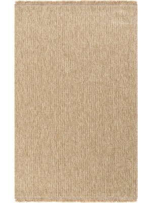 Cool Halı Mocha 670 Bej Halı Kilim Mutfak Koridor Kesme Yolluk Jüt Hasır Görünüm Dokuma Makine Halı