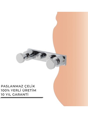 Çelik Banyo Igk Yapı - Clk Banyo Flora İkili Bornozluk (FL10-014)