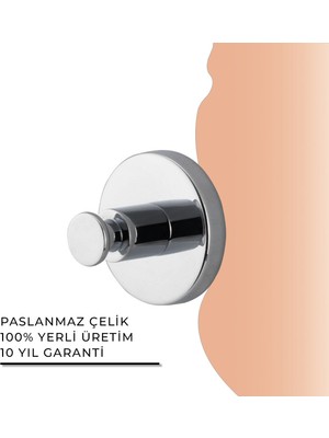 Çelik Banyo Igk Yapı - Clk Banyo Flora Tekli Bornozluk (FL10-035)