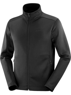 Salomon C23008 Sntial Midfleece Fz Erkek Polar - Siyah