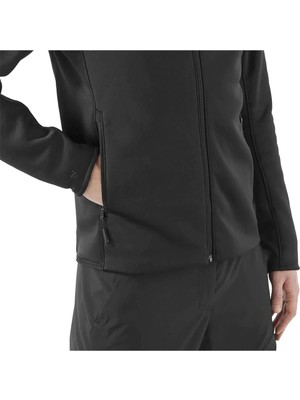 Salomon C23008 Sntial Midfleece Fz Erkek Polar - Siyah