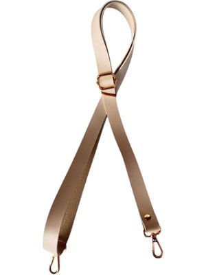 Angel Çanta Aksesuar Suni Deri Ayarlı Çanta Sapı 120X2 cm Bej Renk Light Gold Metalli