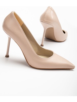 Shemard Dorethy Kadın Topuklu Ayakkabı Nude Cilt Stiletto