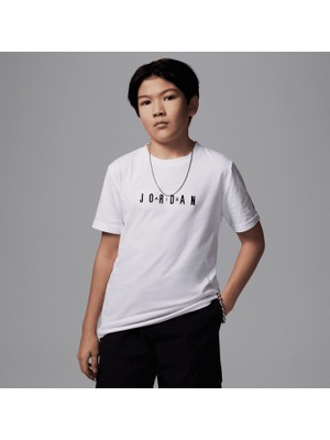 Nike Jordan Jdb Mj Wordmark Emb Crew Erkek Çocuk Tişört