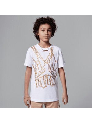 Nike Jordan Jdb Mj Brand Jm Chaın Ss Crew Erkek Çocuk Tişört