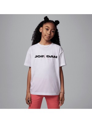 Nike Jordan Jdg Crafted Utılıty Jordan Ss Kız Çocuk Tişört