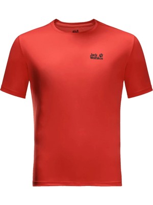 Jack Wolfskin Tech Erkek T-Shirt Kırmızı
