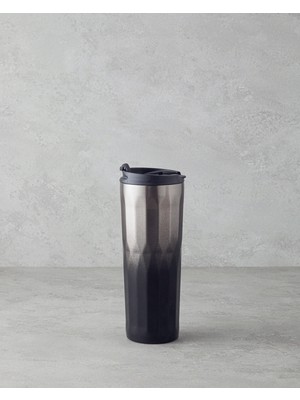 English Home Good Mood Napoli Çelik Travel Mug 500 ml Siyah - Gri