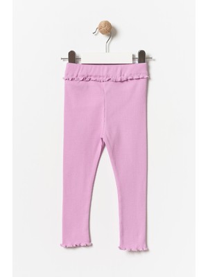 Minipodyum Kız Çocuk Fırfır Detaylı Tayt