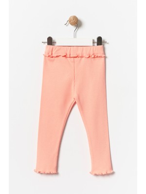 Minipodyum Kız Çocuk Fırfır Detaylı Tayt