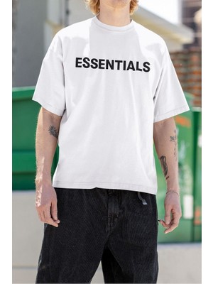 Sevbano Essentials Yazılı Unisex Oversize Tişört