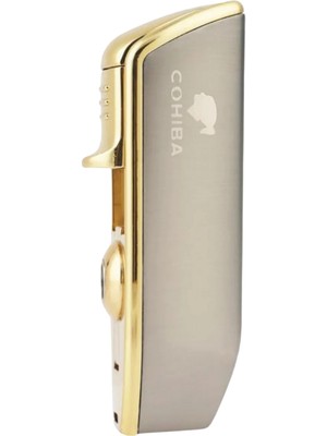 Cohiba 3 Torch Pürmüz Gunmetal Yan Ağız Puro Çakmağı