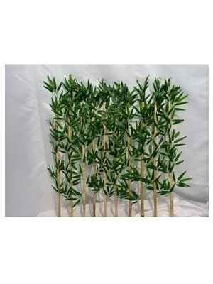 Erhan Flowers 10 Adet 120 cm Yeşil Yapay Bambu Tek Dal Gerçekçi Görünüm ile Ev & Ofis Dekorasyonu