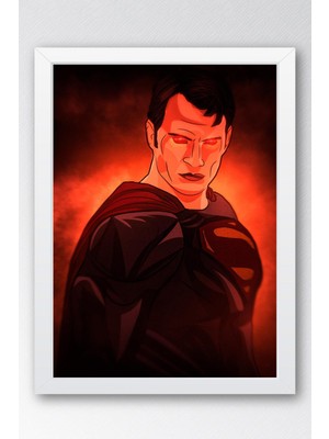 Superman Çerçeveli Tablo - Film Posteri Tablo