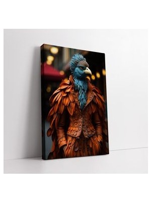 Sürreal Tavus Kuşu Kanvas Tablo