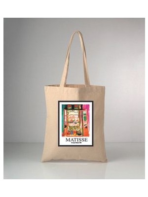 Matisse Tablo Baskılı Ham Bez Omuz Çantası