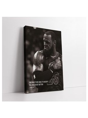 Lebron James Motivasyonel Kanvas Tablo