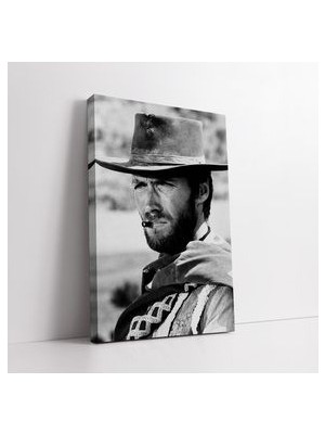 Ünlü Oyuncu Clint Eastwood Kanvas Tablo