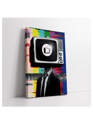 Renkli Cyberpunk Visions Kanvas Tablo