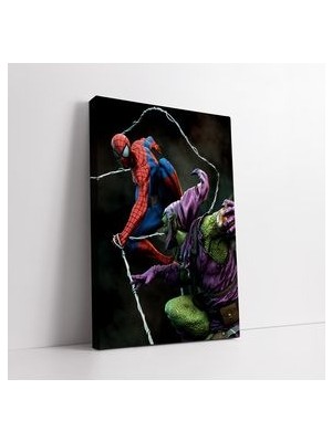Green Goblin Vs Spider Man Kanvas Tablo