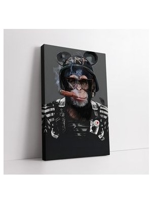 Puro Içen Maymun Kanvas Tablo