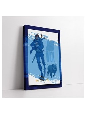 John Wick Animasyon Kanvas Tablo