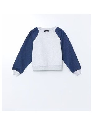 Lcw Kids Bisiklet Yaka Kız Çocuk Sweatshirt