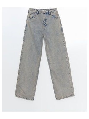 Baggy Fit Kadin Jean Pantolon - S5LK73Z8