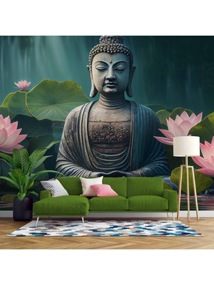 Buda Heykeli Temalı Duvar Kağıdı